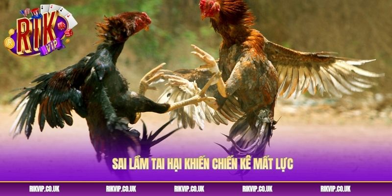 Sai lầm tai hại khiến chiến kê mất lực Sai lầm tai hại khiến chiến kê mất lực